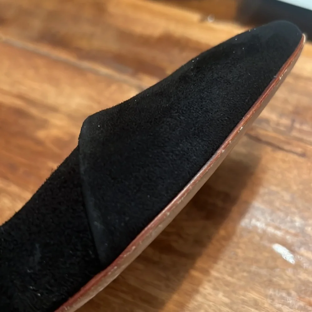 Tory Burch Black Pointed Slingback Flats - Picture 10 of 11